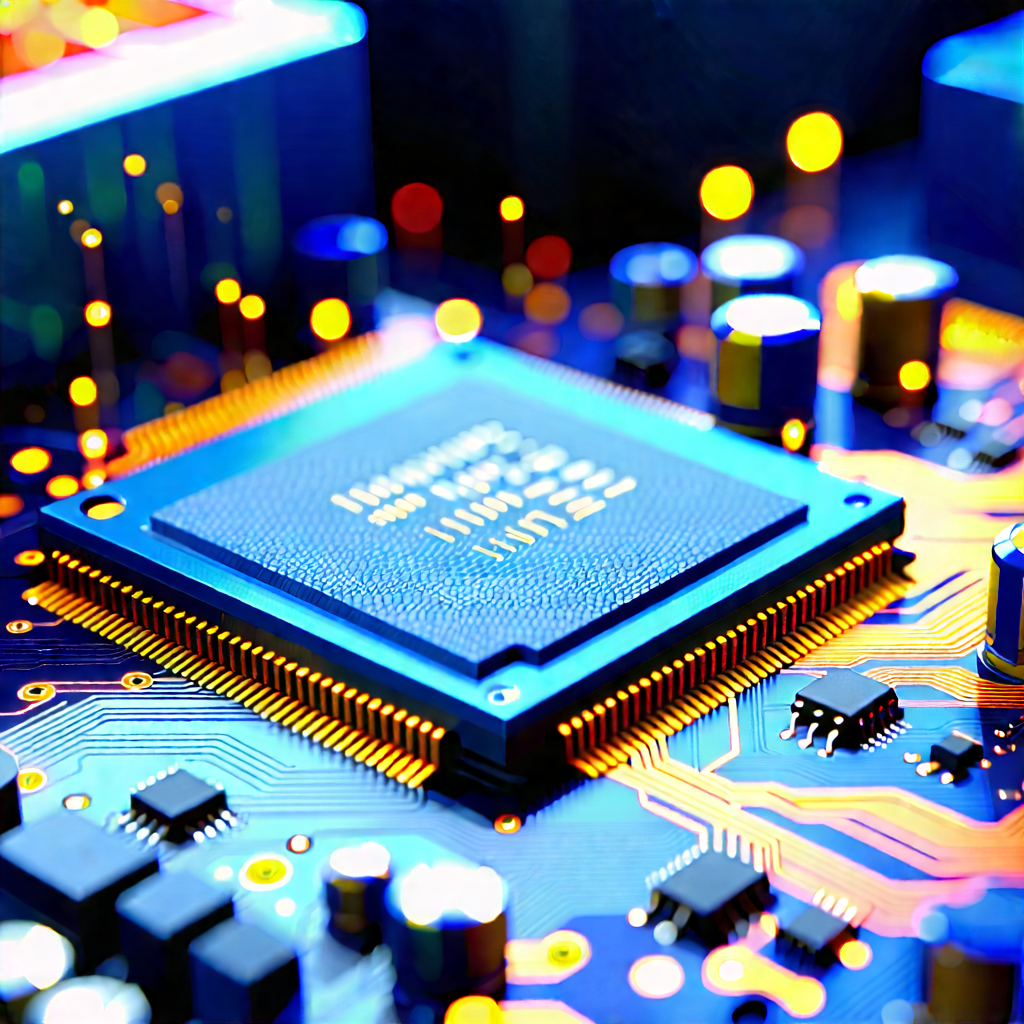 Close-up of electronic circuit