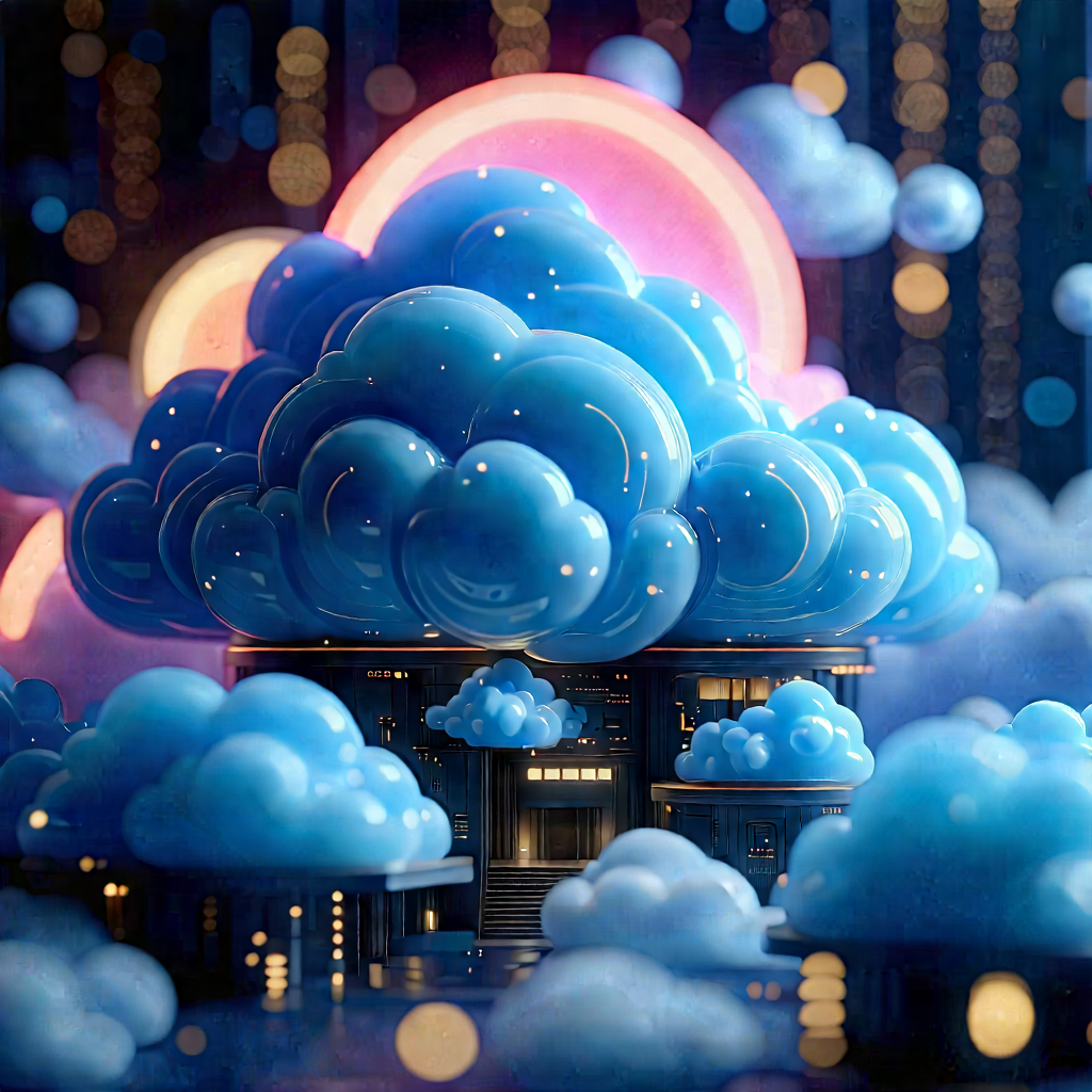 Cloud Computing Visualization With Image, There