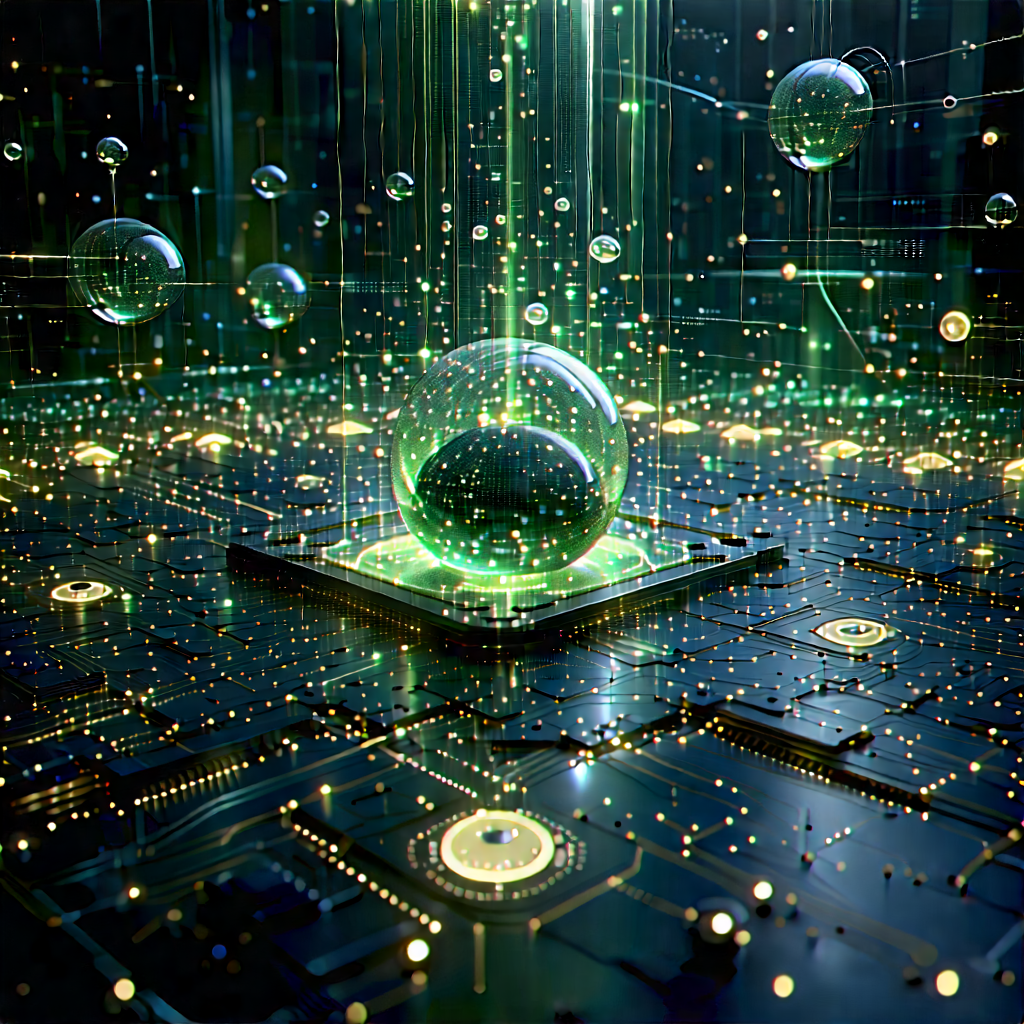 Quantum computer with data streams