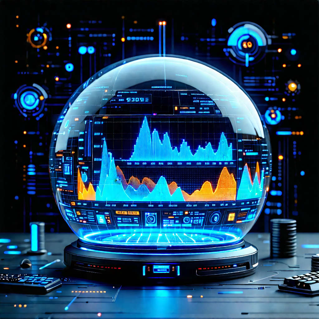 Financial Technology In Tech Office With Image, There