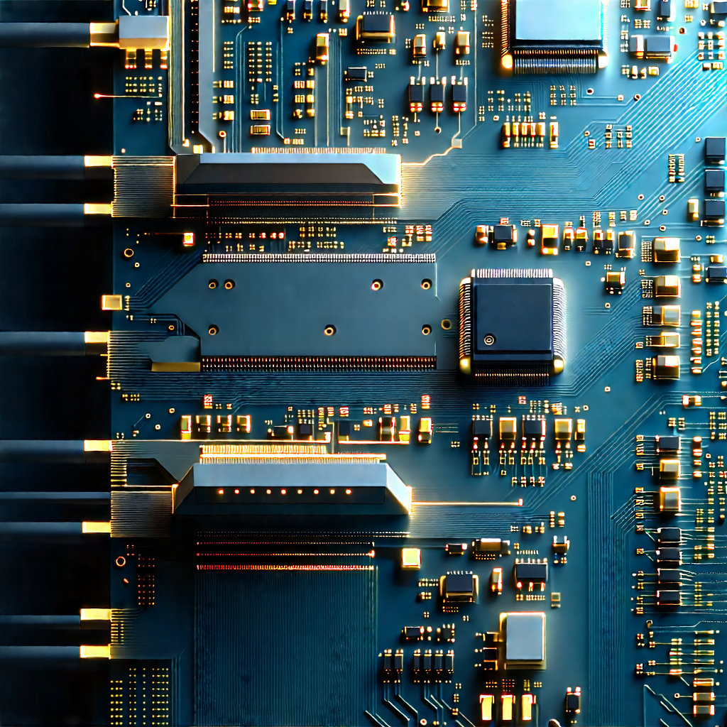 Close-up of electronic circuit