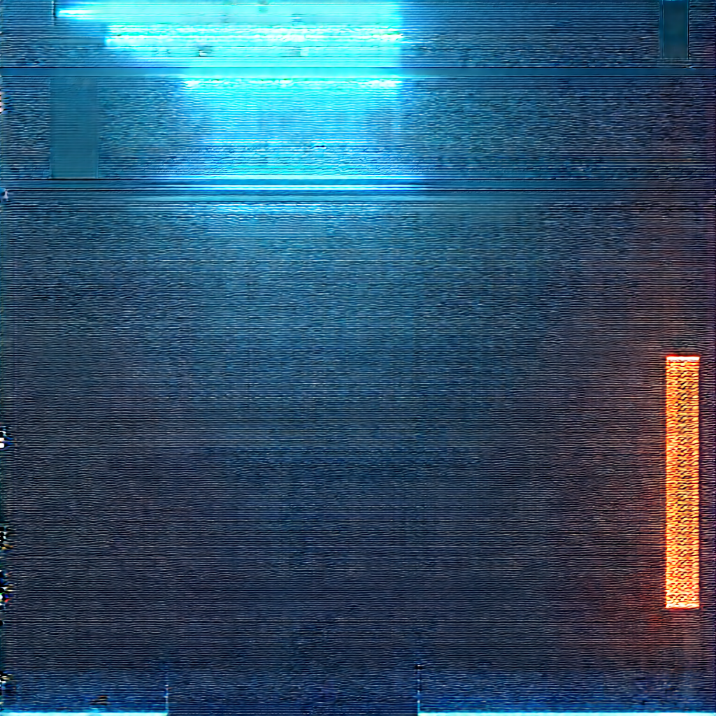 Circuit Board With Blue Light (glow:1.19) With Close-up Blue
