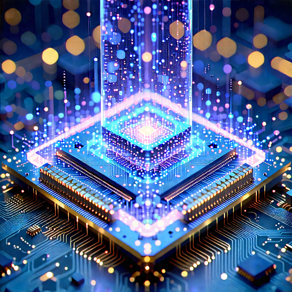Quantum computer with data streams