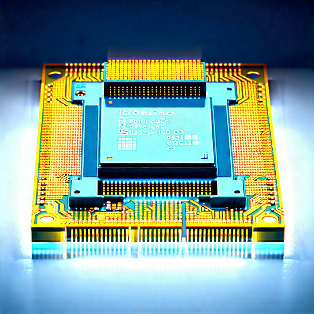 Close-up of microprocessor