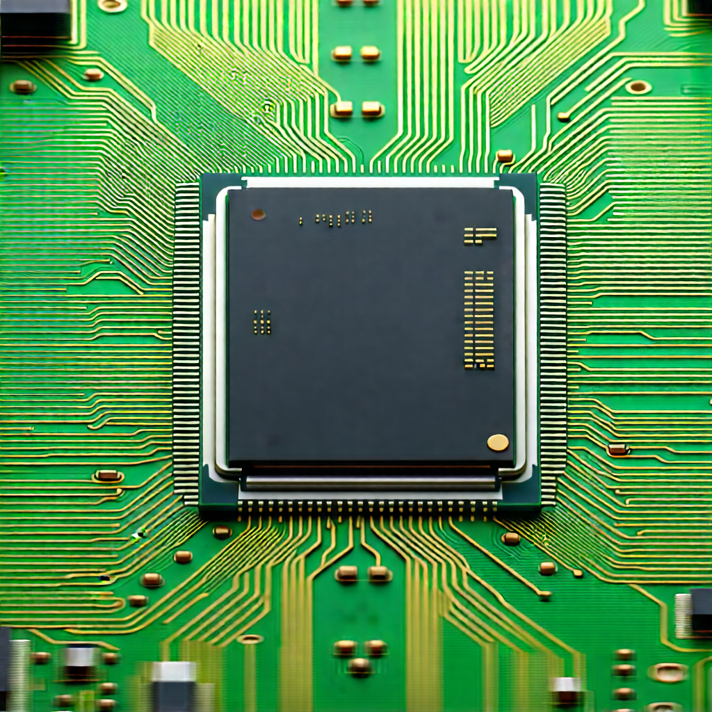 Close-up of microprocessor