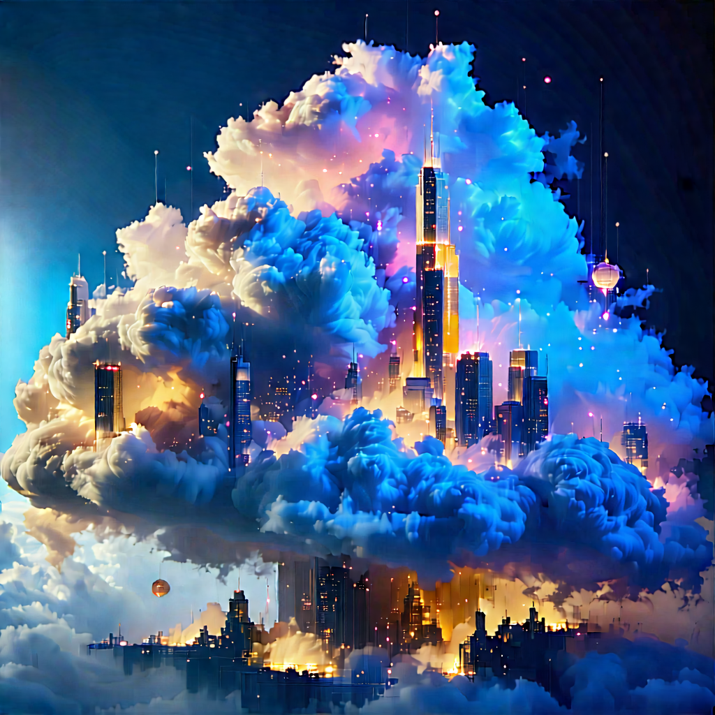 Cloud Computing Visualization With Image, There
