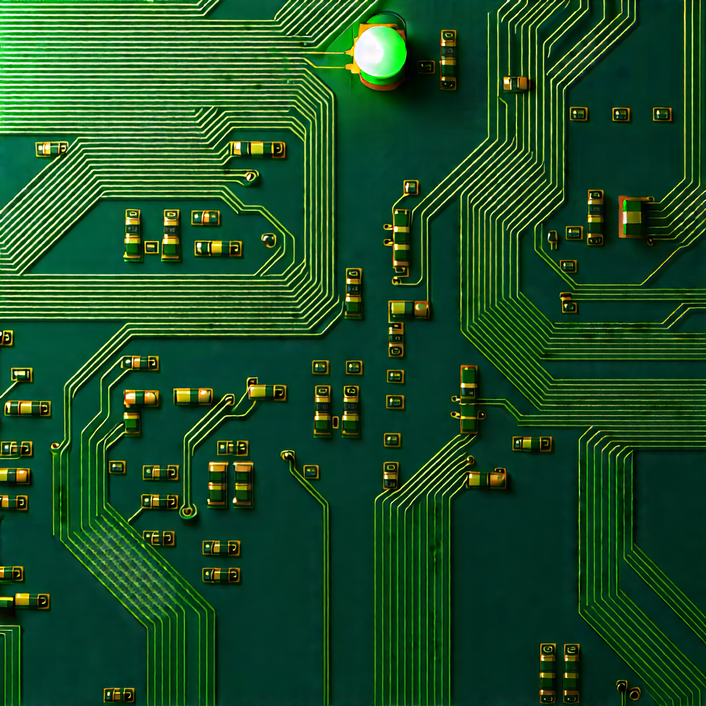 Close-up of electronic circuit