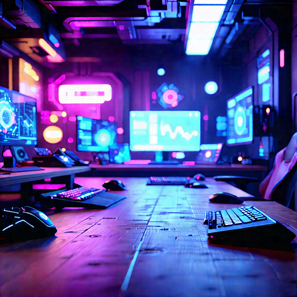 Futuristic Tech Startup Office With Image, There