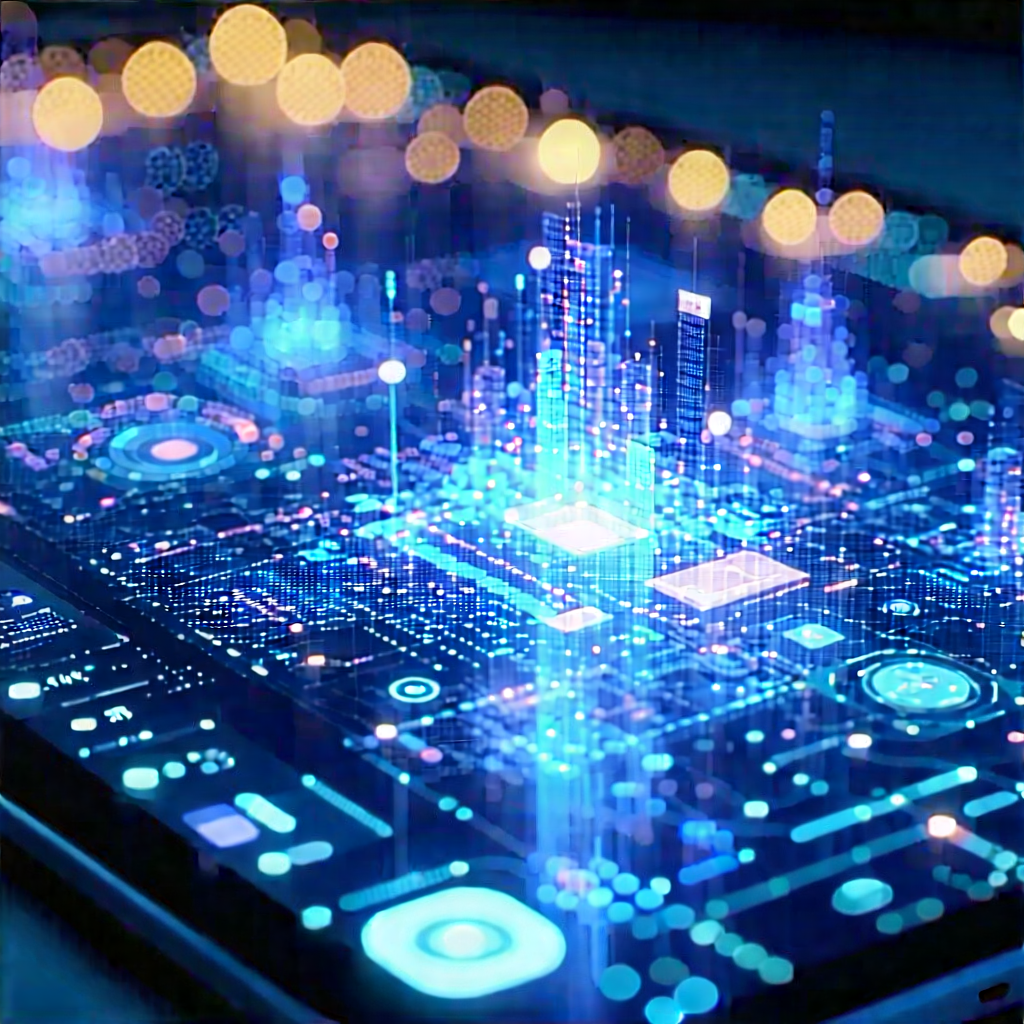 Tablet with data visualization