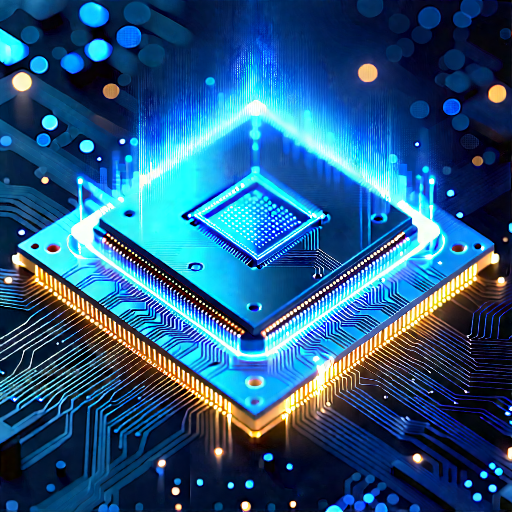 Microchip with holographic projection