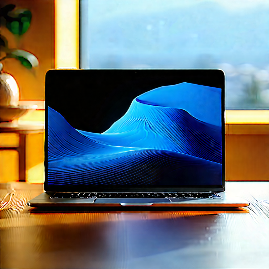 Laptop With Streaming Content With Laptop Computer