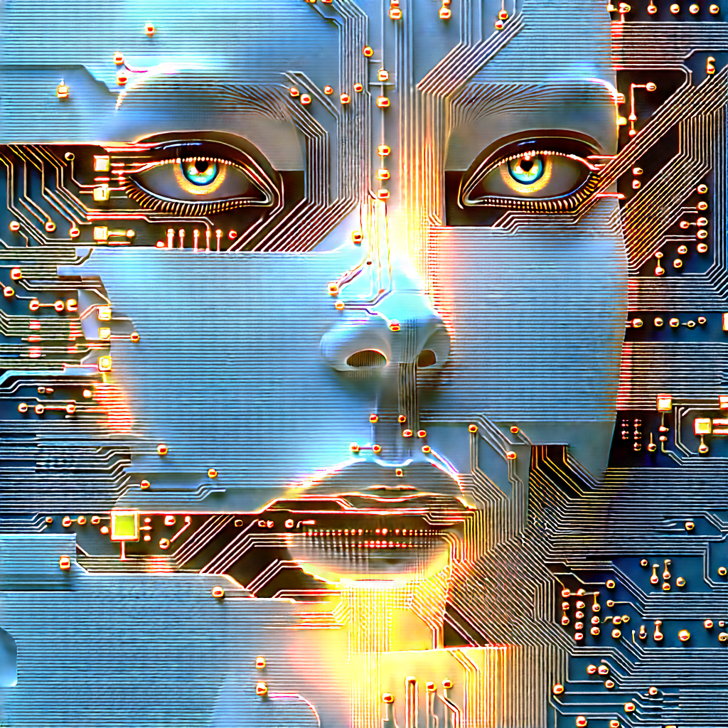 Close-up of electronic circuit