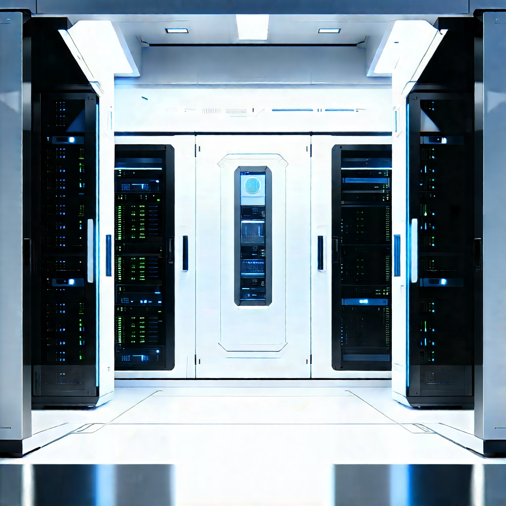 Futuristic server room