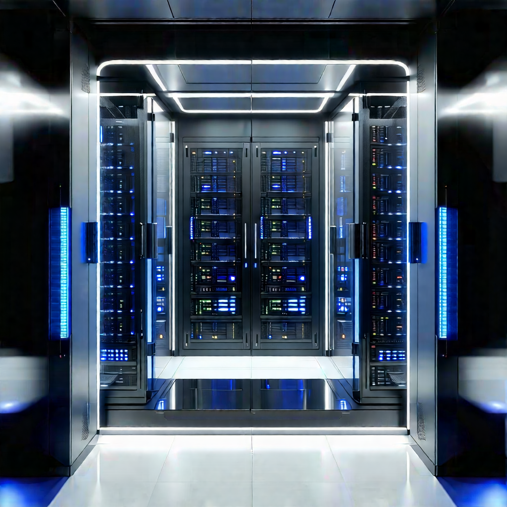 Futuristic server room