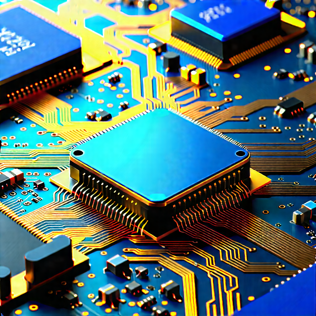 Close-up of electronic circuit