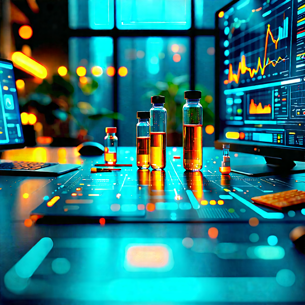 Healthcare Technology In Tech Office With Image, There