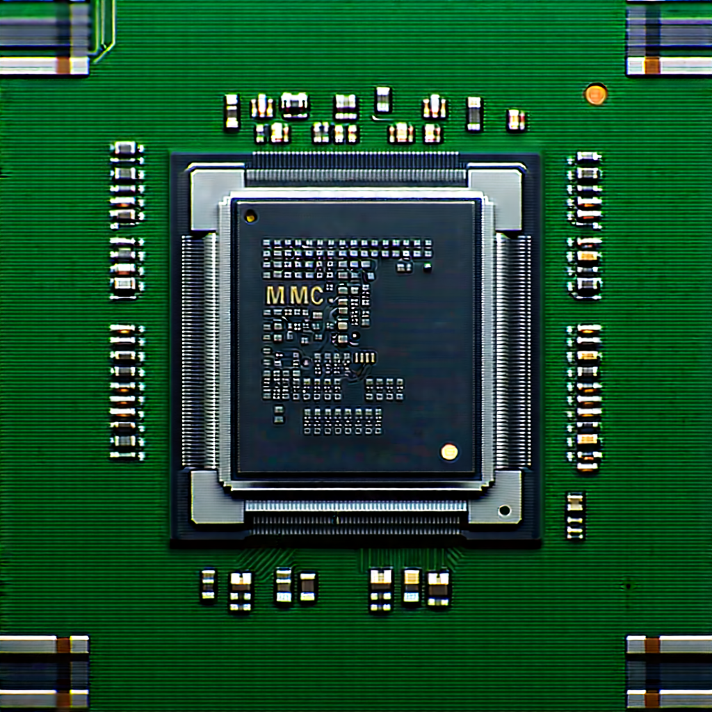 Close-up of microprocessor
