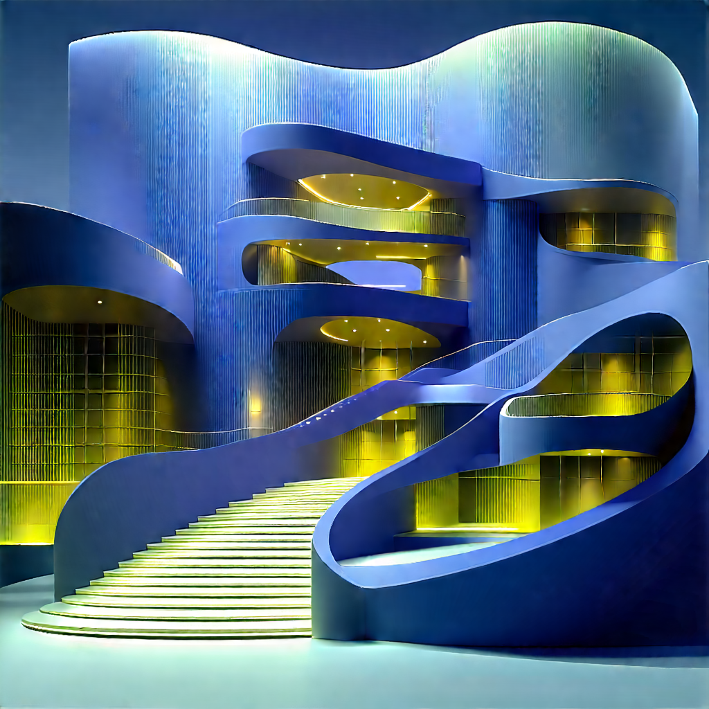 Futuristic Innovation Hub With Large, Modern