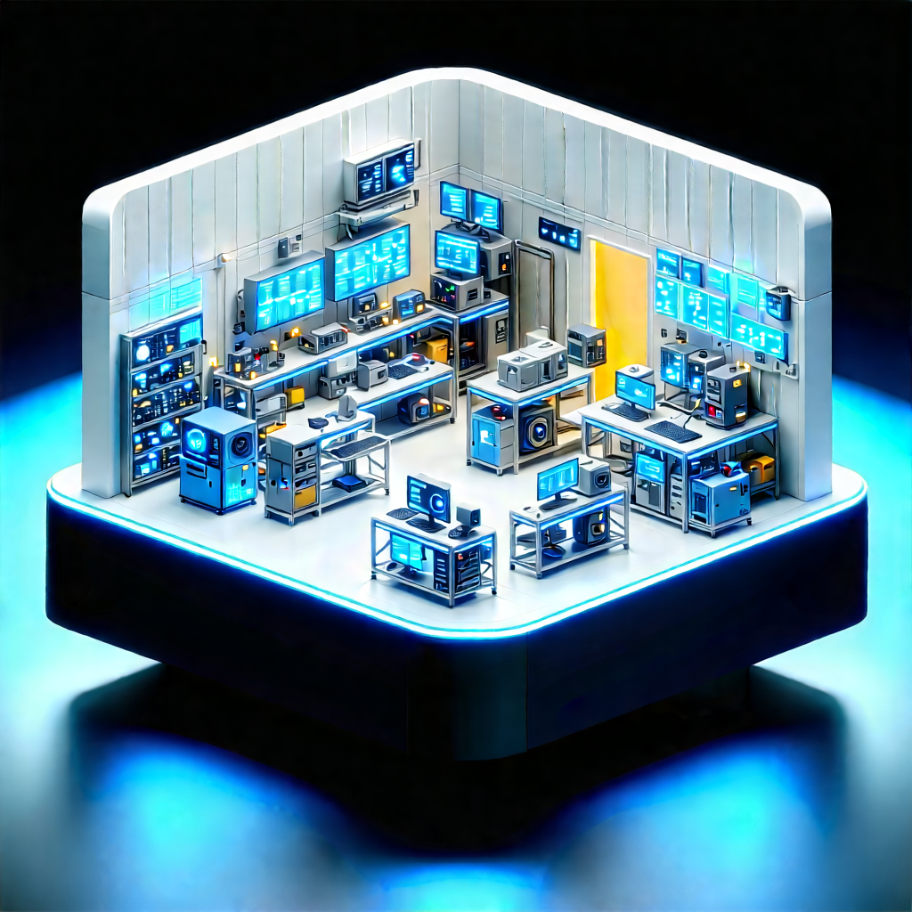 Entertainment technology in manufacturing facility