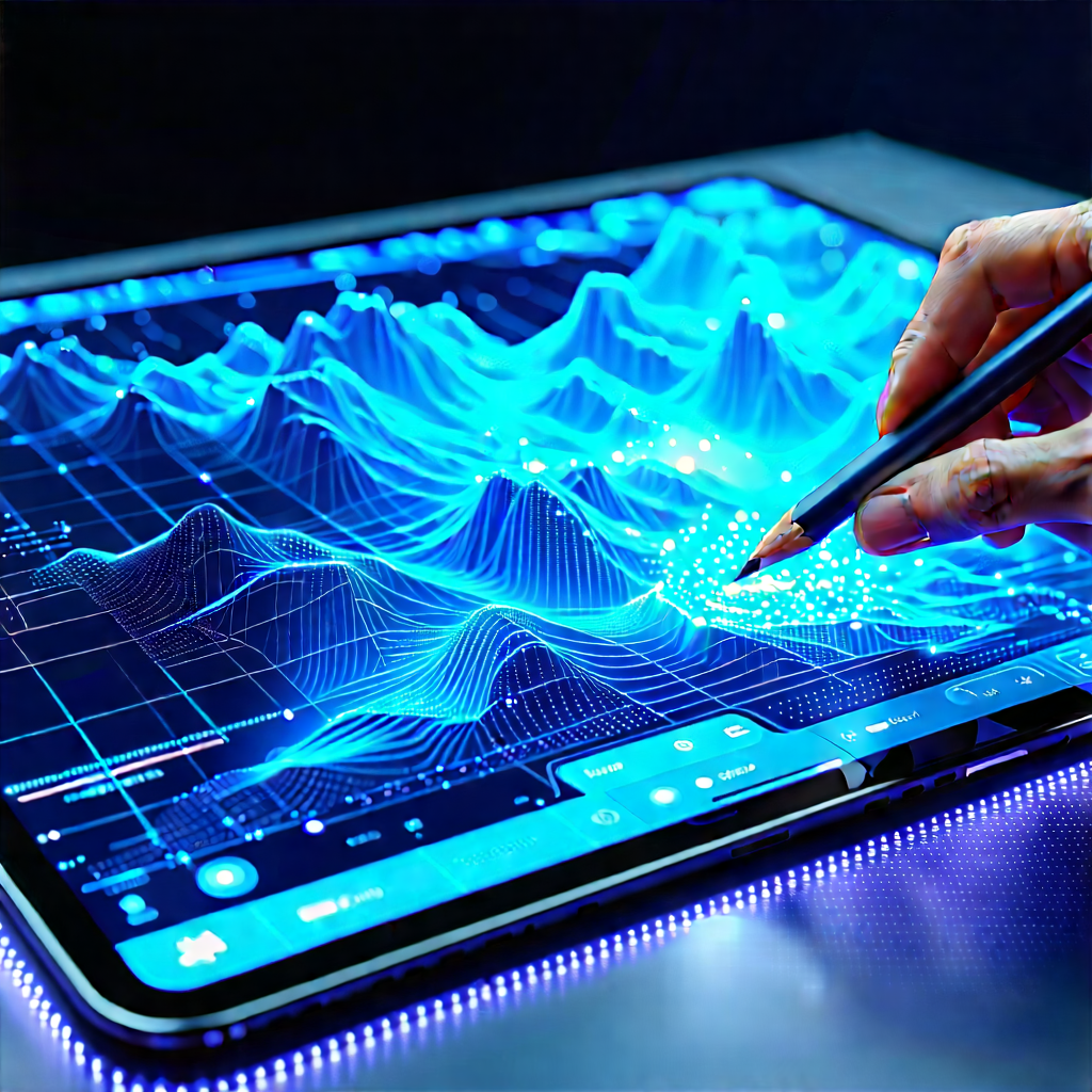 Tablet with holographic display