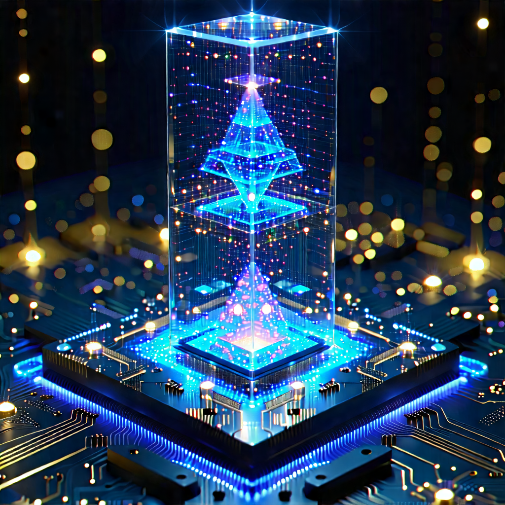 Quantum computer with holographic projection