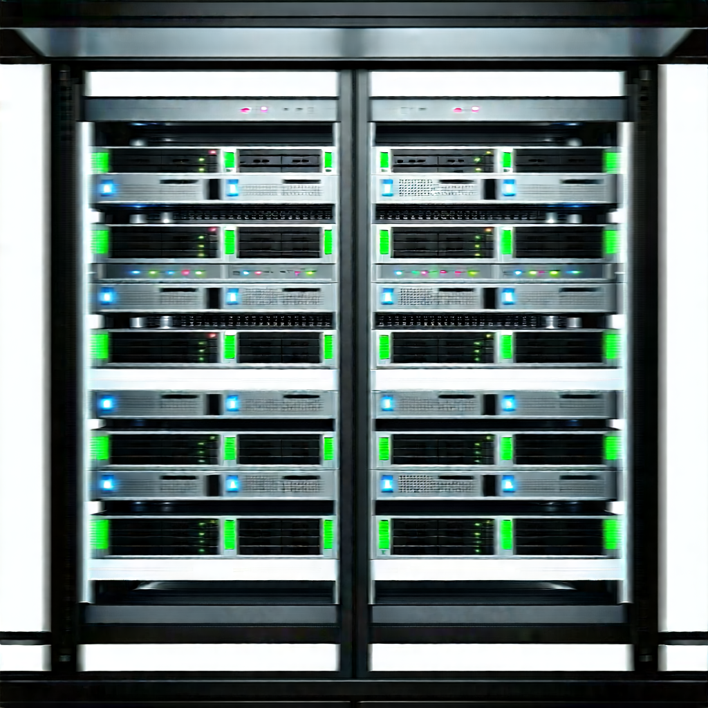 Server rack with laser scanning