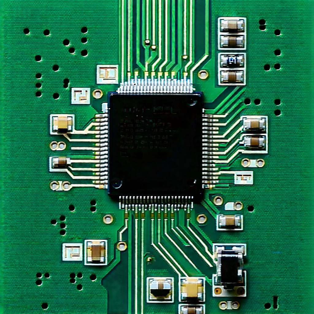 Close-up of electronic circuit