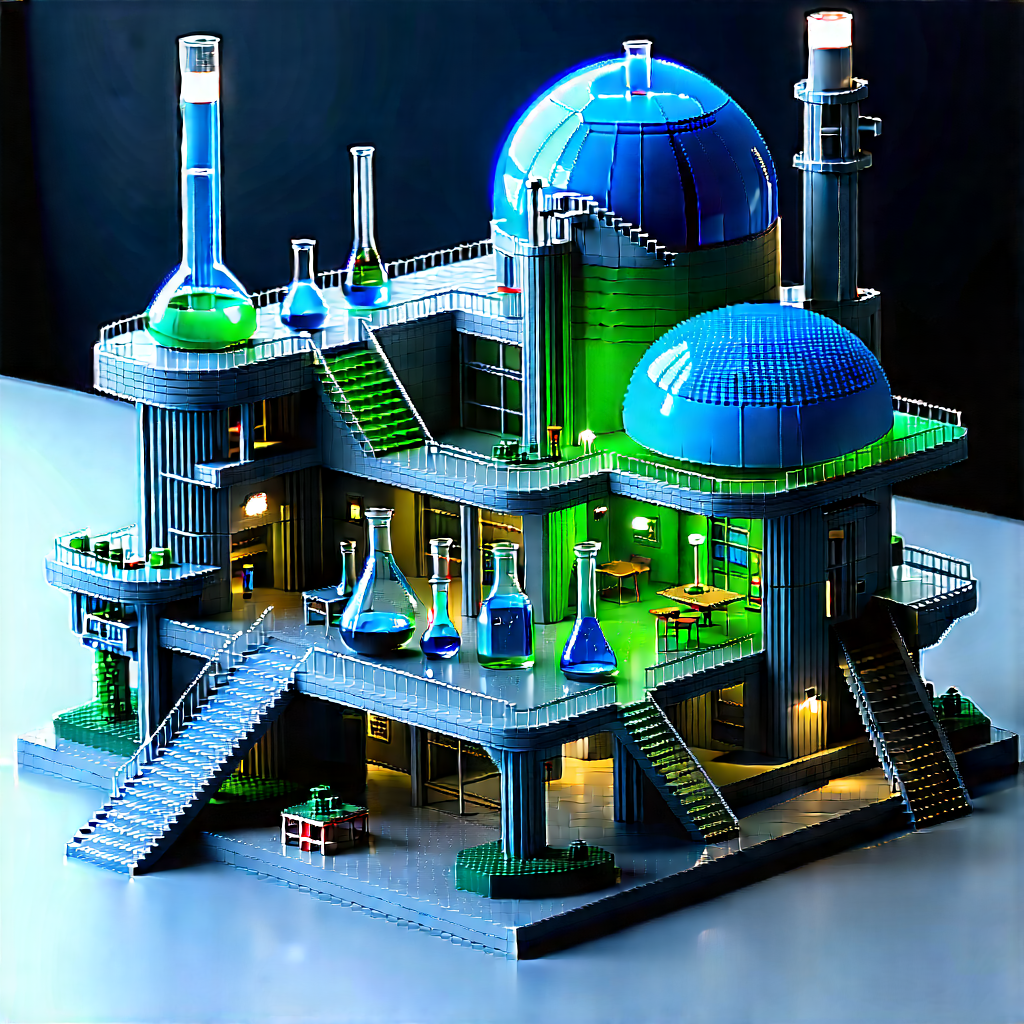 (futuristic:1.15) research laboratory