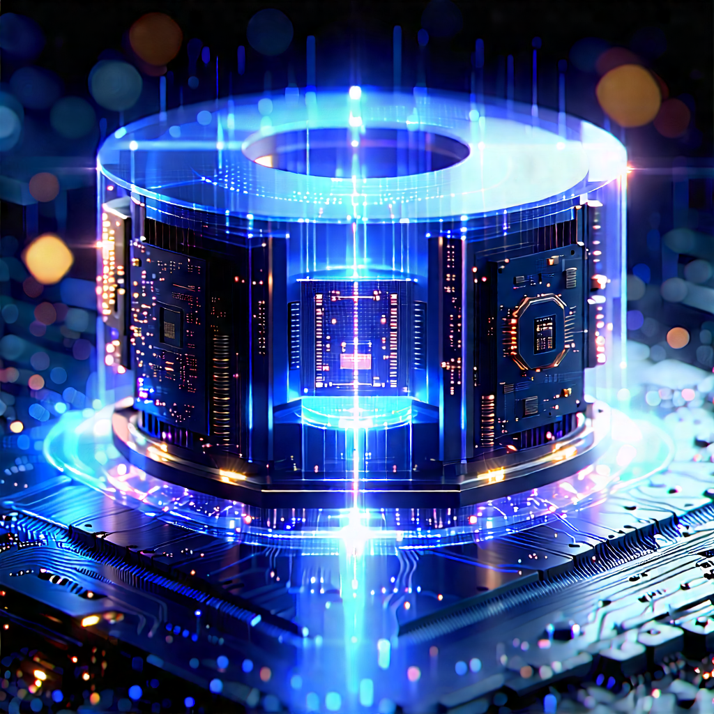 Quantum computer with laser scanning