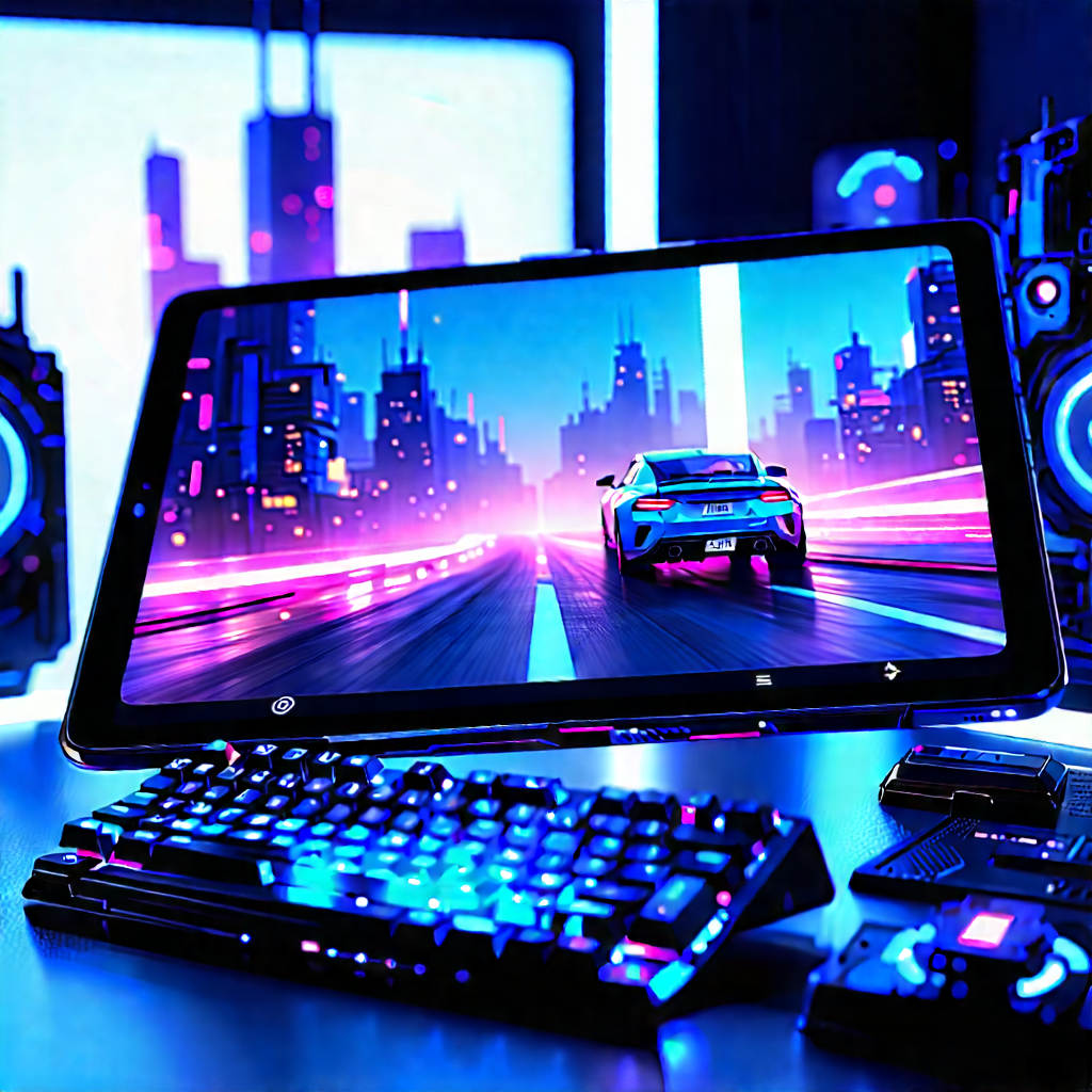 Tablet with streaming content