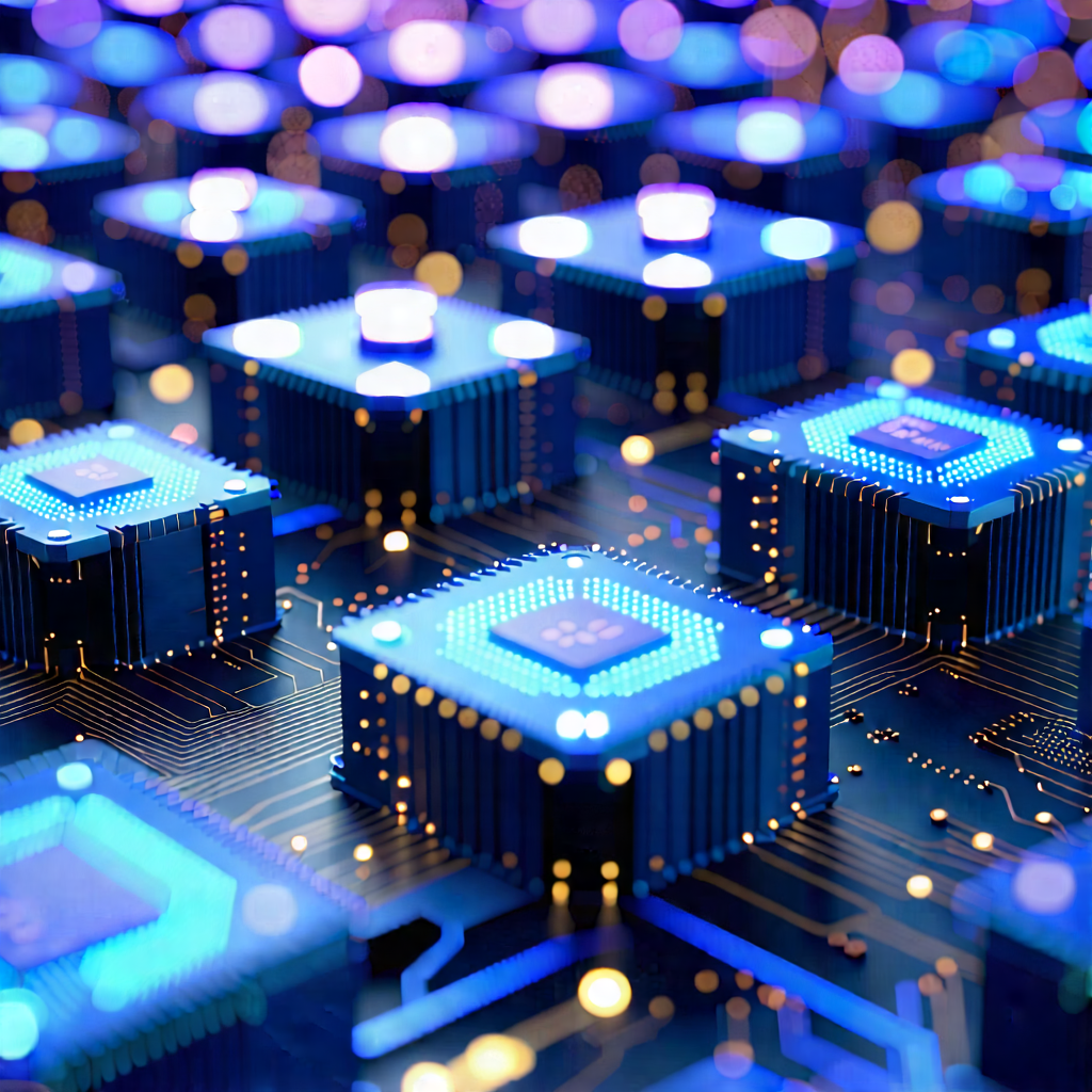 Close-up of sensor array