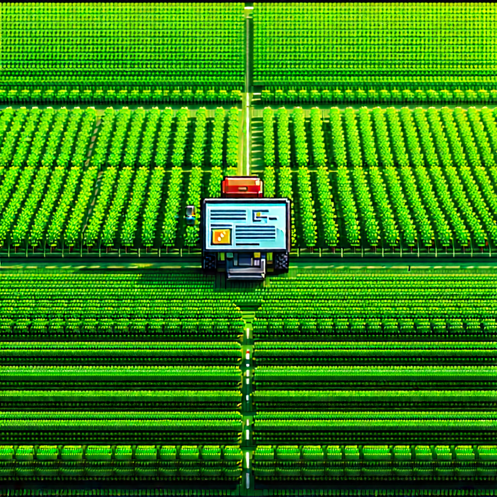 Agricultural Technology In Tech Office With Image, There