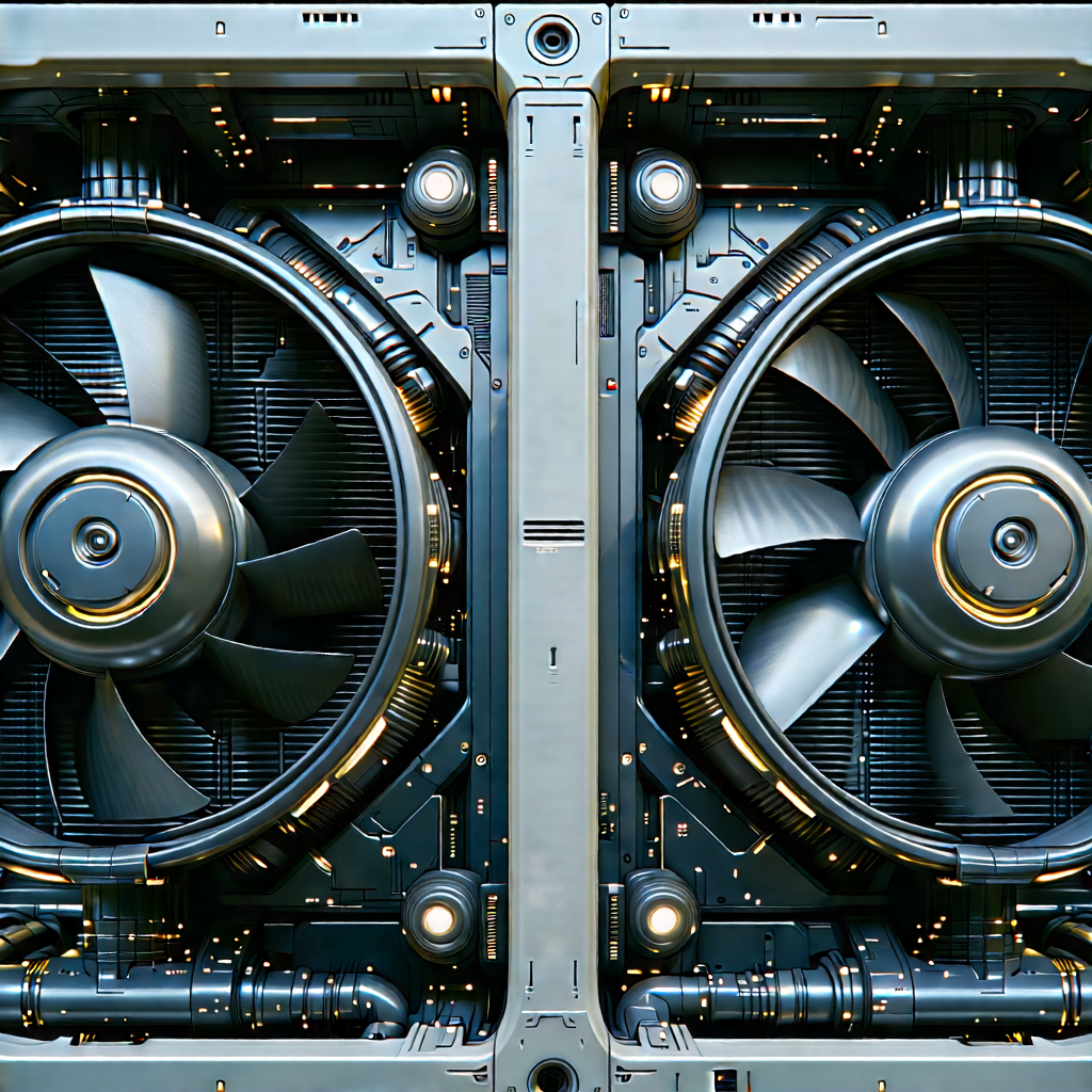 Close-up of cooling system