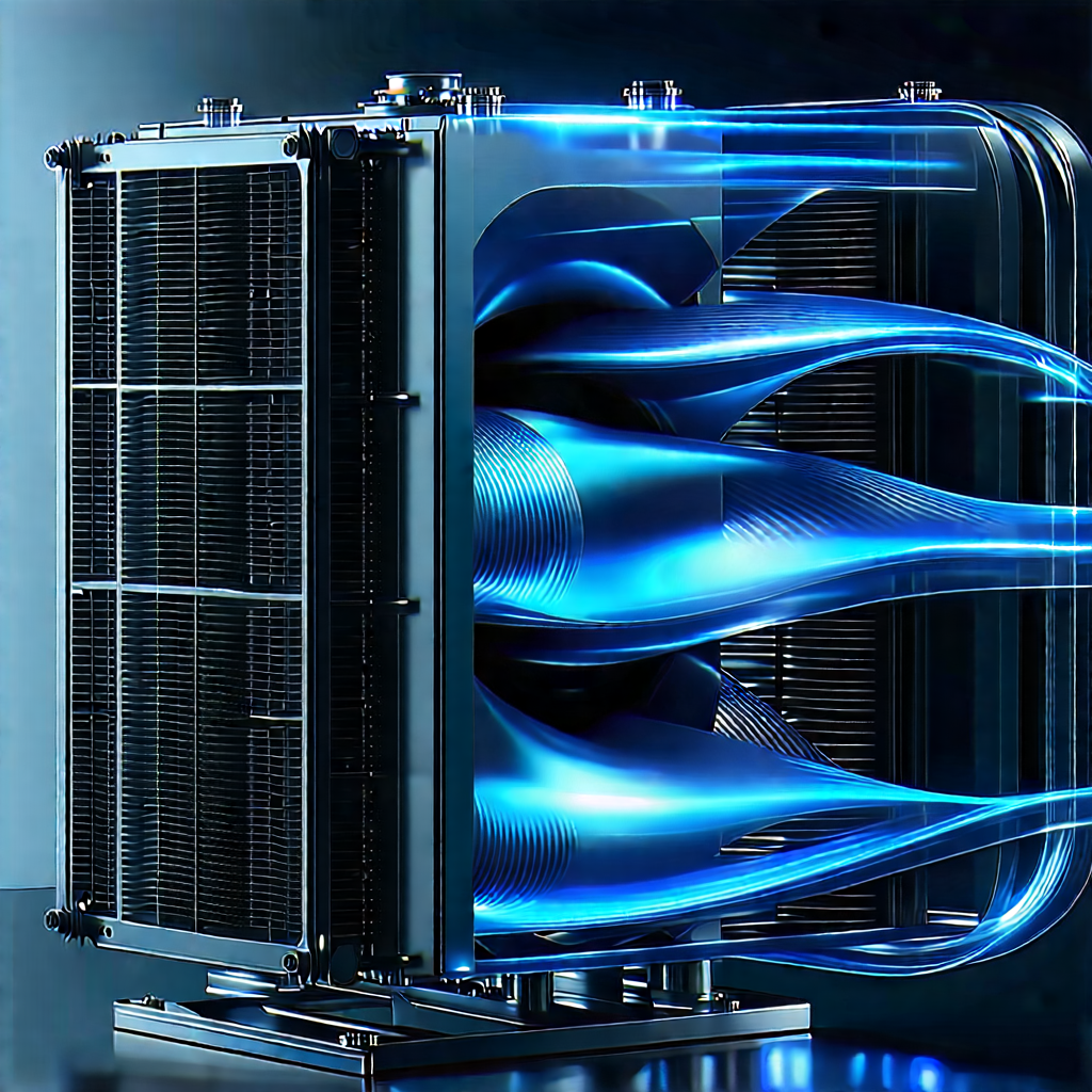 Close-up of cooling system