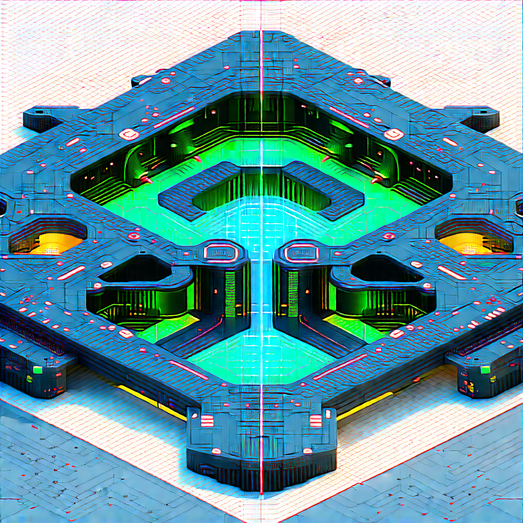 Futuristic Innovation Hub With Image, There