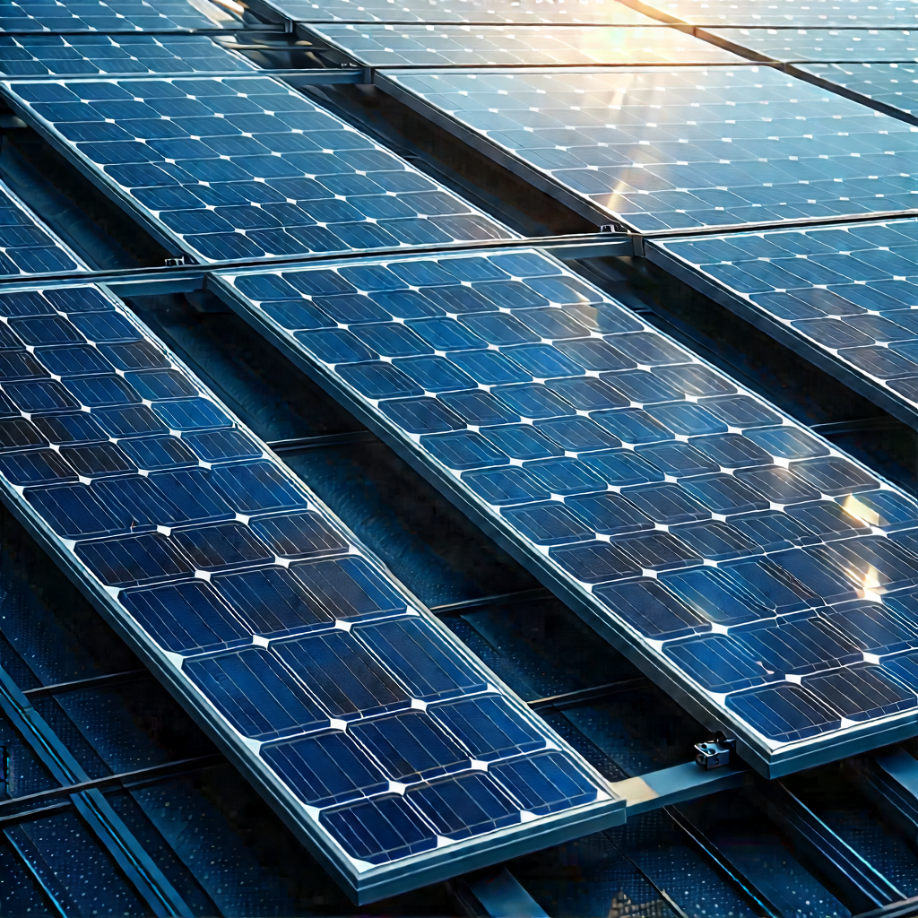 Solar Panel With Laser Scanning With Large Solar