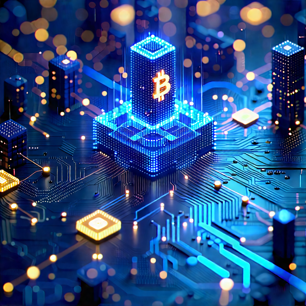 Blockchain Network Visualization With Image, There