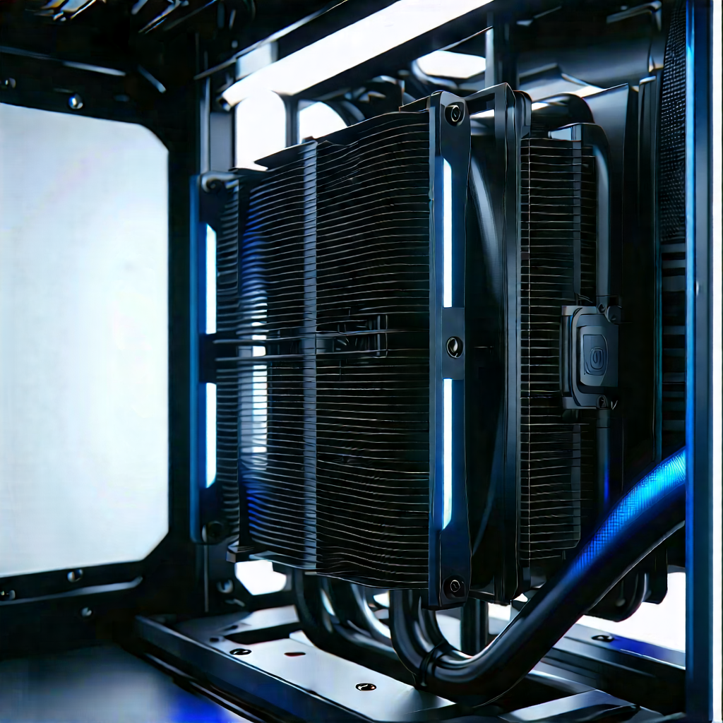 Close-up of cooling system
