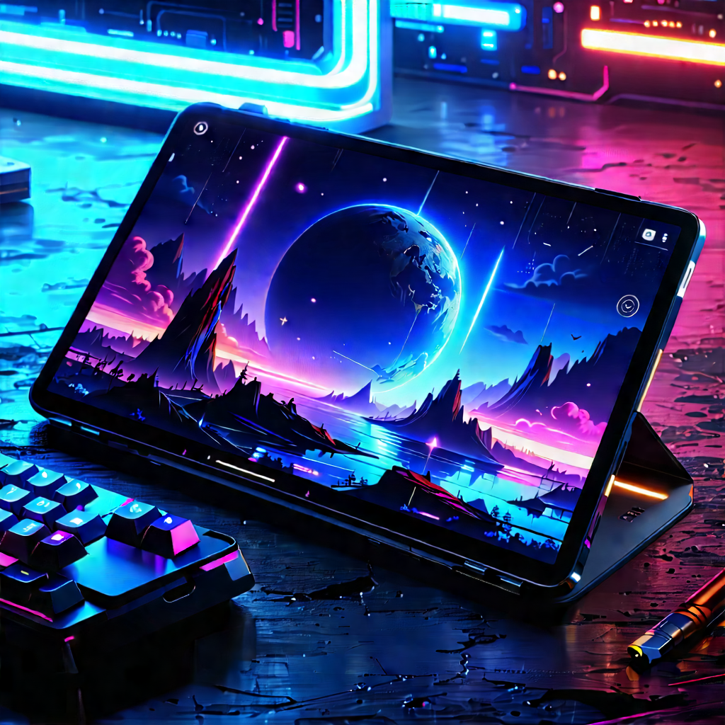 Tablet with streaming content