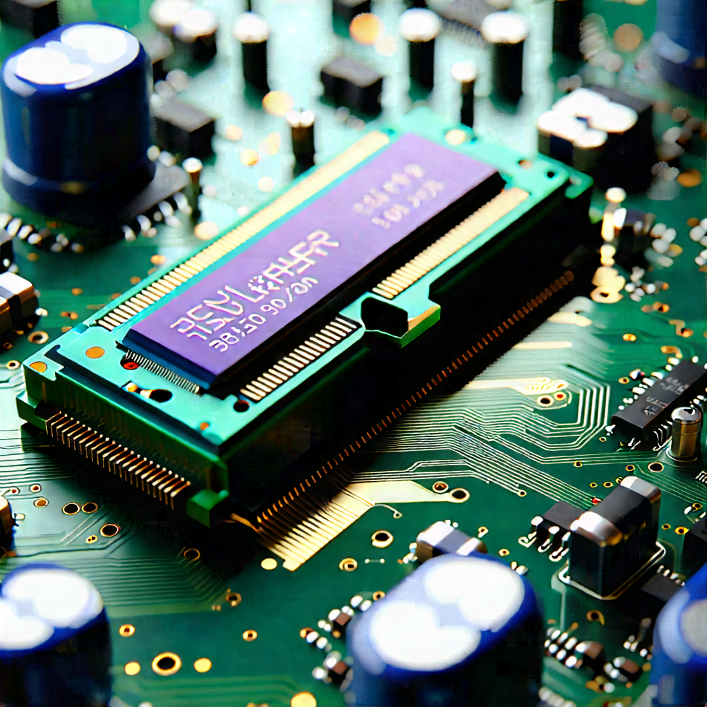 Close-up of memory module