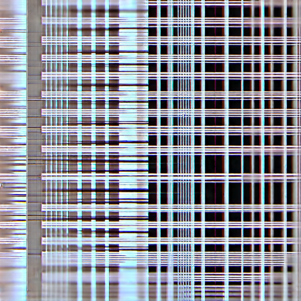 Close-up of sensor array