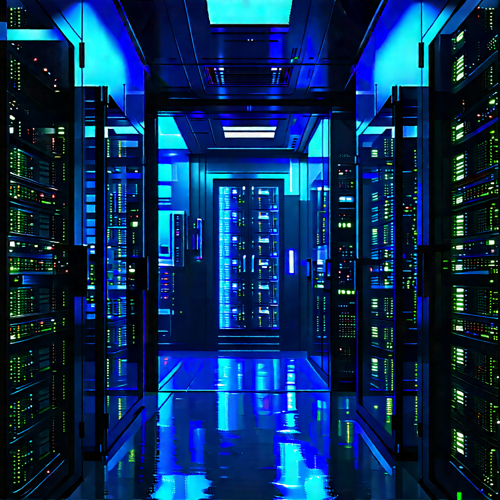 Futuristic server room