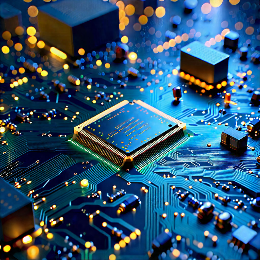 Circuit board with digital particles