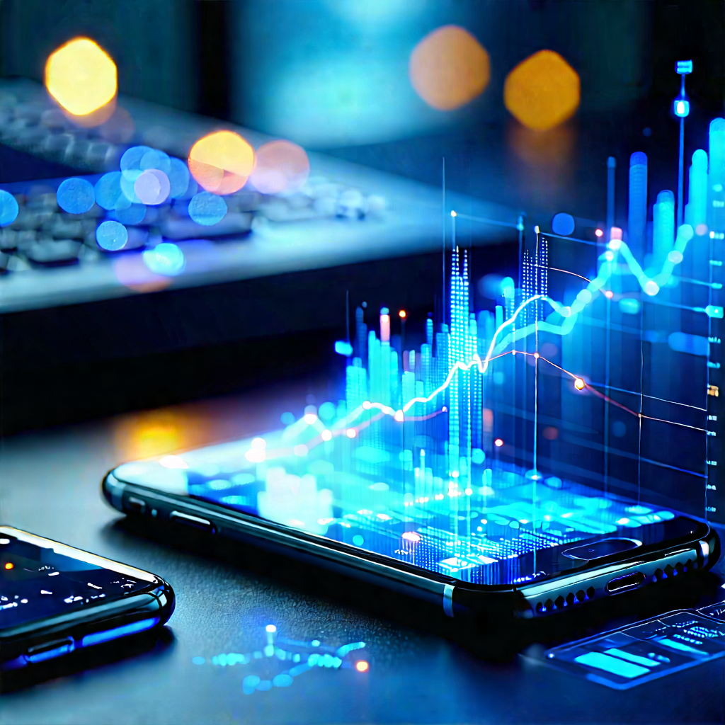 Smartphone with data visualization