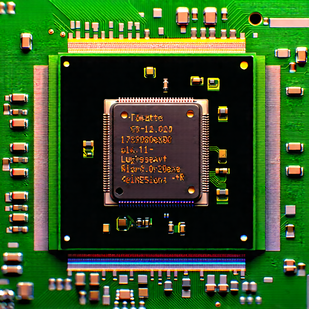Close-up of microprocessor