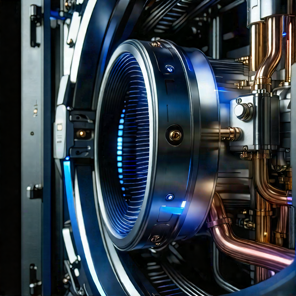 Close-up of cooling system