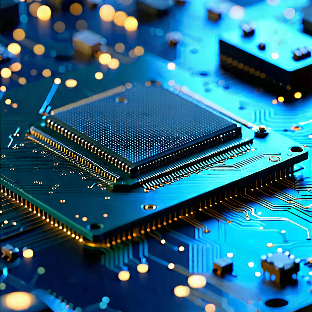 Close-up of electronic circuit