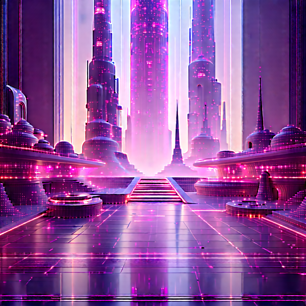 Futuristic innovation hub