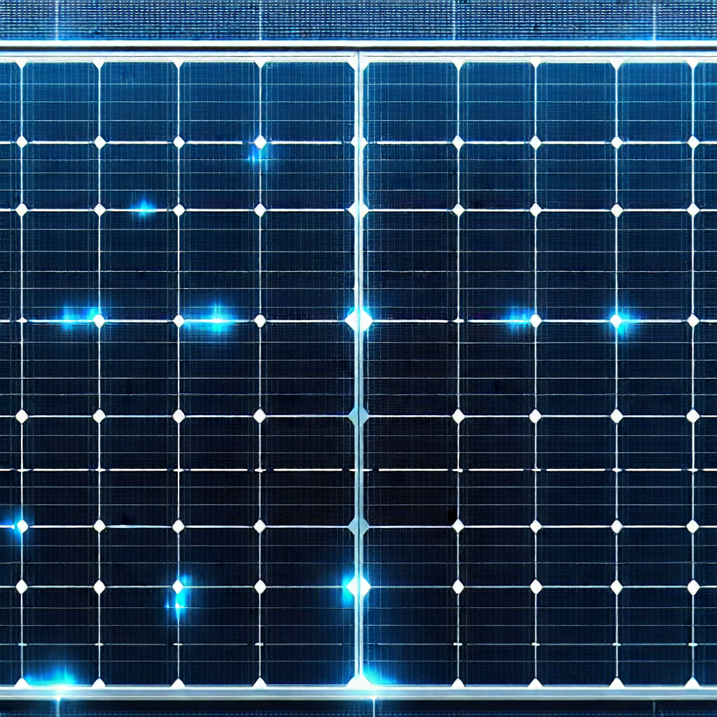 Solar panel with holographic projection