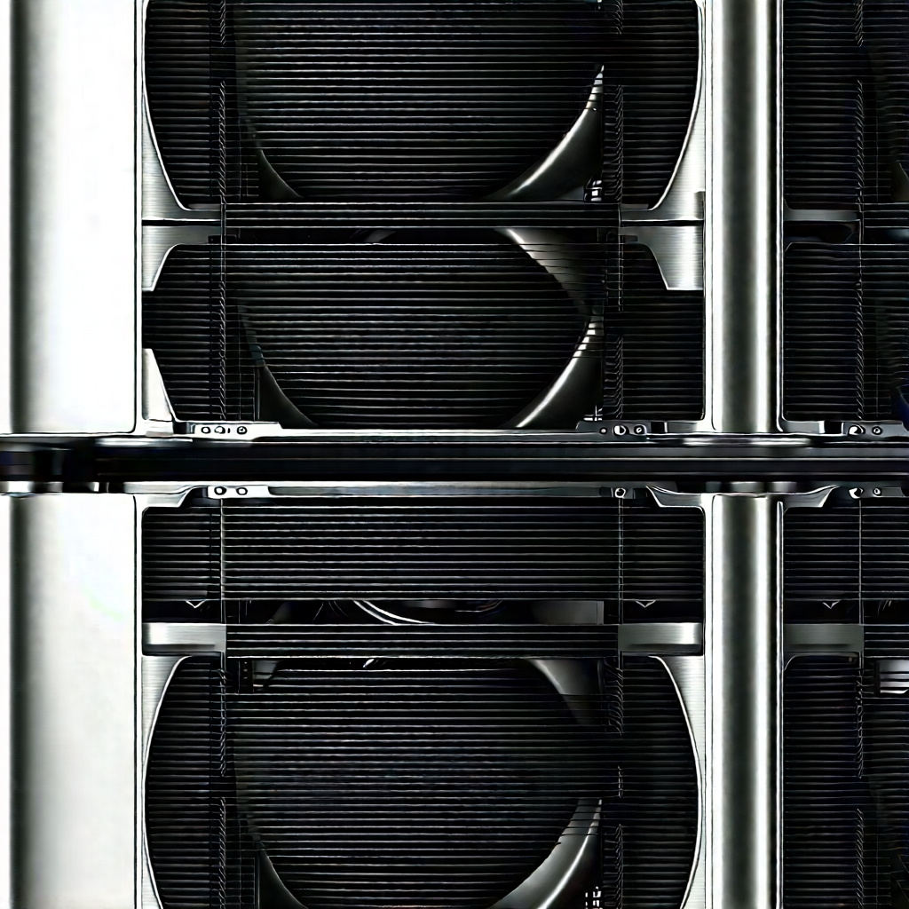 Close-up of cooling system